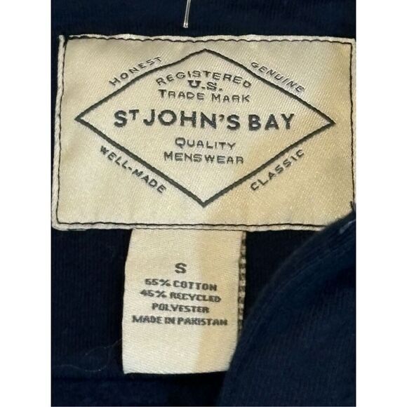 St. John’s Bay navy jacket shirt size S - Picture 6 of 11